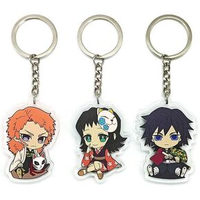 EBTY DREAMS Inc. - Set of 3 Demon Slaye DS Acrylic Keychain Sabito, Makomo, Giyuu Tomioka v2