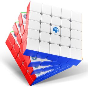 GAN 562 M, Magnetic 5x5 Speed Cube with with 160 Magnets, Double-Layer Structure Anti-POP Puzzle STEM Toy 3D for Kids Teens Adults Practice Competition, UV Coated