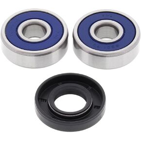 All Balls Racing Front Wheel Bearing Kit 25-1410 Compatible With/Replacement For Yamaha AG200 1984-2006, CT175 1972, DT100 1974-1983, DT125 1974-1981, DT175 1974-1981, DT50 1988-1990