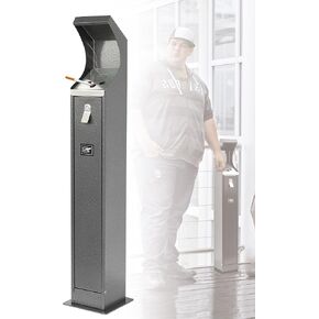 Standing Ashtray Cigarette Bin Cigarette Butt Can Cigarette Butt Container Cigarette Butt Disposal Commercial Smoking Receptacles Industrial Ashtray Cigarette Handling Box for Outside