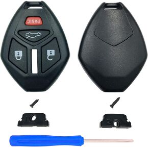 Cutting Not Required - Replacement Keyless Entry Remote Key Fob Shell Case for Mitsubishi Eclipse Endeavor Galant Lancer Outlander Car Key Fob Cover (3 Button-Pack1)