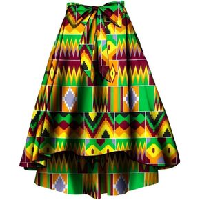 African Print Summer Skirt for Women Traditional Ankara Dashiki Brautiful Dress