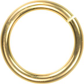 14K Gold Jump Ring 18 Gauge Wire OD: 8mm ID: 6mm #14429-18ga-8mm