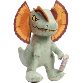 Just Play Jurassic World Dinosaurs Plush Dilophosaurus Stuffed Animals, Kids Toys for Ages 3 Up
