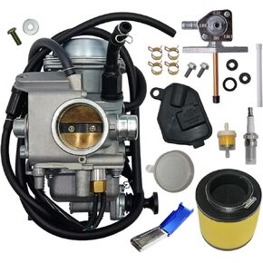 TRX350 Carburetor Fit for Honda 16100-HN5-M41 Rancher 350 TRX350FE/FM/TE/TM/ES 2000-2006 4 Stroke ATV with Air Filter 16100-HN5-305