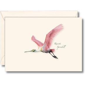 Earth Sky + Water - Roseate Spoonbill Notecard Set - 8 Blank Cards with Envelopes
