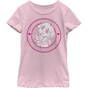 Nickelodeon Explorer Join Dora Girls Short Sleeve Tee Shirt
