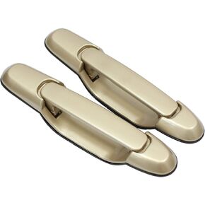 MOTOKU Pair Beige Rear Exterior Sliding Door Handle Without Keyholes for Toyota Sienna 1998-2003