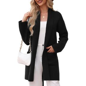 Totatuit Long Cardigan Sweaters for Women with Belt 2024 Fall Open Front Knit Sweaters for Women with Pockets