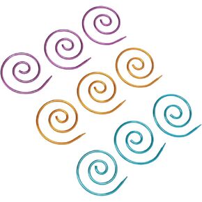 مجموعة إبر الحياكة كبل حلزوني مع صندوق تخزين، إبرة دائرية معدنية للحياكة، حامل غرز غزل الصوف، تطبيق واسع، #611، Generic5k9xm1ztns