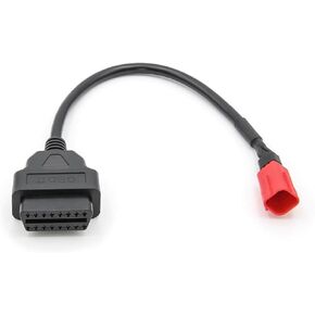 Motorcycle OBD 16pin to 6 pin Diagnostic Extension Cable for Honda Motorcycle 6 pin to OBD Adapter Scanner Reader Converter