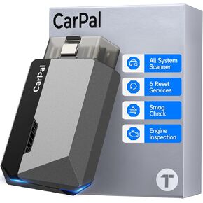 TOPDON Carpal-US OBD2 Code Reader Bluetooth, All System OBD2 Scanner for iOS & Android, Vehicle Health Check, 6 Maintenance Services, Smog Check, Repair Guide, 1 Year Free Update