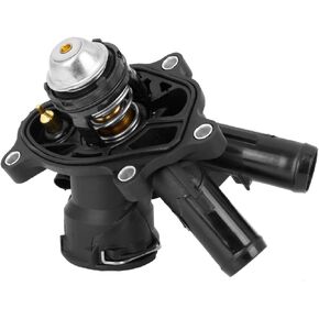 X AUTOHAUX 2712000315 Car Engine Coolant Thermostat Housing Assembly for Mercedes-Benz C250 SLK250 2012-2015
