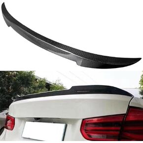 cciyu Black Carbon Fiber Rear Spoiler Wing for BMW M3 320i 325i 328d xDrive 328i 328i xDrive 330e 330i 335i 335i xDrive 340i xDrive Stylish Trunk Spoiler Wing