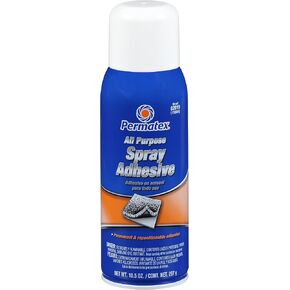 Permatex 82019-12PK All Purpose Spray Adhesive, 10.5 oz. net Aerosol Can (Pack of 12)