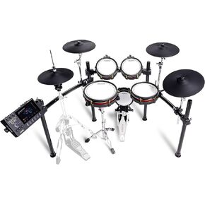 Alesis Strata Prime Electric Drum Set with Touch Screen, Triple Zone ARC Cymbals, Active Magnetic Hi Hat Controller, Dual-Zone Mesh Heads, 20" Kick, 215 000 Multi-Channel Samples