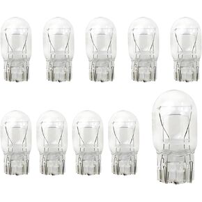 10 PCS T20 Car Brake Light, Double-wire Design, 12V 21/5W Waterproof Lighting Bulbs, Universal 1891/7443 Automotive Instrument Light Accessories for Truck SUV Car (White Light)