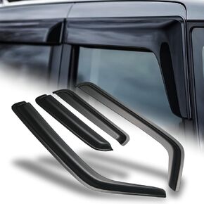 M-AUTO Rain Guards for Car Windows Compatible with 03-11 Honda Element, Tape-On Rain Guards Shields, 4 PCS
