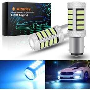 1157 1004 LED Bulbs Ice Blue LED DRL Turn Signal Light 7528 2357 2057 BAY15D LED Daytime Running Parking Reverse Light 4014 92SMD Super Bright with Low Consumption, Pack of 2