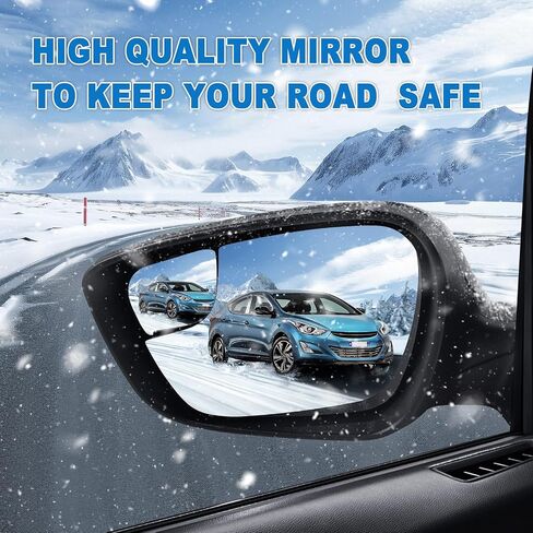 Left Driver Side Mirror Assembly Fits 2014 2015 2016 Hyundai Elantra with Power Glass Heated Blind Spot Glass Turn Signal and Manual Folding Match to Black (6Pins) in Saudi Arabia