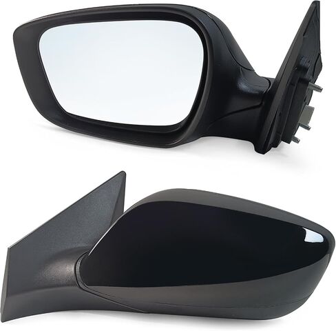 Left Driver Side Mirror Assembly Fits 2014 2015 2016 Hyundai Elantra with Power Glass Heated Blind Spot Glass Turn Signal and Manual Folding Match to Black (6Pins) in Saudi Arabia