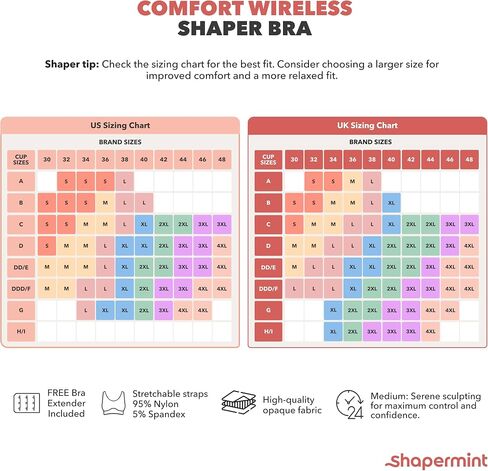 SHAPERMINT Bras for Women - Womens Bras, Compression Bra, Wirefree Bra, Stretchable Straps Bra in Saudi Arabia