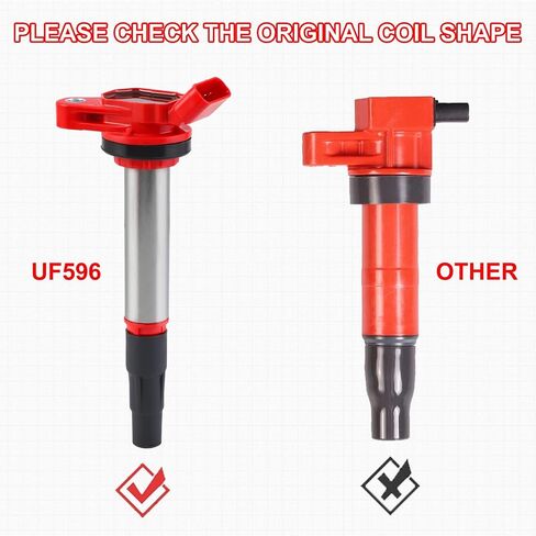 Pindex 4 Pack UF596 Ignition Coil Packs Compatible with Toyota Pontiac Corolla Lexus Scion Matrix CT200H 1.8L L4 UF596 UF619 C1714 90919-02252 90919-02258 in Saudi Arabia
