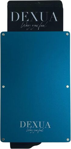 Rfid Blocking Card holder, Minimalist Pop Up Slim Credit Card Holder, Metal Magsafe Wallet Gift for Men & Women, Marine Blue in Saudi Arabia