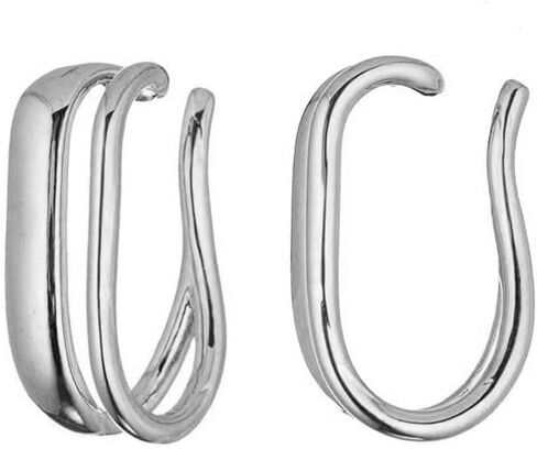 Ear Cuffs Gold Earring Ear Clip on Earrings for Women - Non Pierced Ear Cuffs No Piercing Ears Cartilage Earrings Minimalist Geometric Daily Wearing in Saudi Arabia