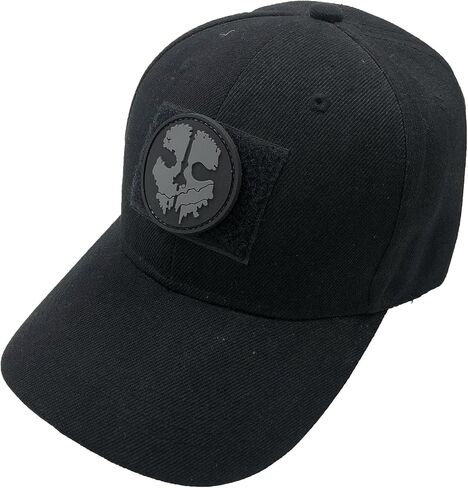 PVC Call to Duty Patch Skull Patch 2 "× 2" مع قفل خلفي للسترات والملابس والسترات وحقائب الظهر والقبعات (أسود ورمادي، 2 "× 2") in Saudi Arabia