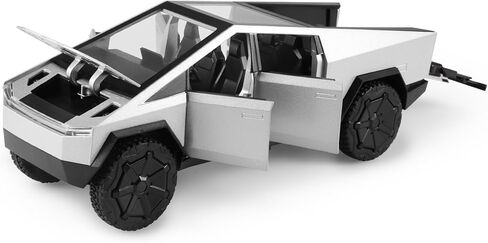 Toy Trucks Cybertruck with Cyberquad 1:24 Cyber Toy Trucks Gray Cybertruck Metal Diecast with Lights Sounds Effects, Fun Toy Cars Great Gifts Idea in Saudi Arabia