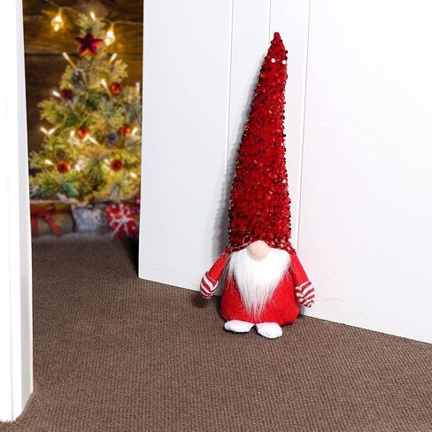 Decorative Door Stopper Santa Claus Door Stop, Fabric Heavy Duty Weighted Doorstop Wall Protector, Christmas Gnomes Ornaments for Home Office Decoration in Saudi Arabia
