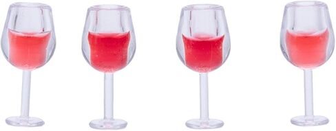 22 Pcs Miniature Wine Glasses Mini Red Wine Bottles 1: 12 Scale Champagne Goblet Set Miniature Dollhouse Accessories Mini Cocktail Glass Model Drinking Cups for Dollhouse Kitchen Decoration in Kuwait