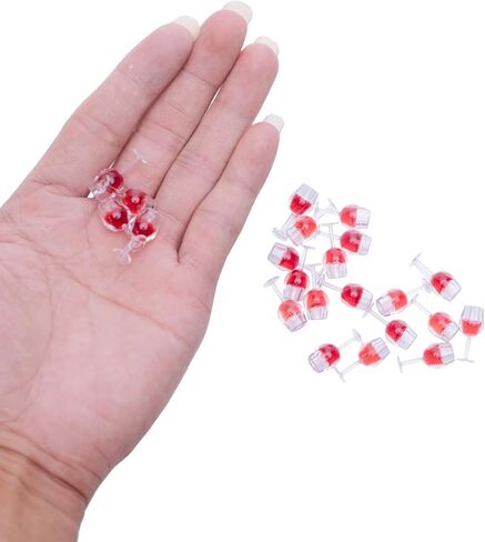 22 Pcs Miniature Wine Glasses Mini Red Wine Bottles 1: 12 Scale Champagne Goblet Set Miniature Dollhouse Accessories Mini Cocktail Glass Model Drinking Cups for Dollhouse Kitchen Decoration in Kuwait