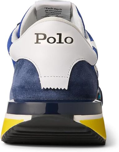 POLO RALPH LAUREN Men's Train 89 Logo Suede & Oxford Sneaker in Saudi Arabia