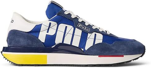 POLO RALPH LAUREN Men's Train 89 Logo Suede & Oxford Sneaker in Saudi Arabia