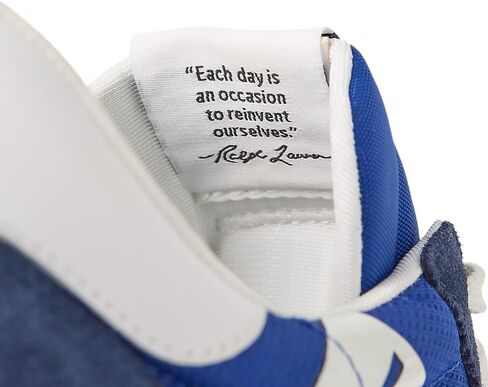 POLO RALPH LAUREN Men's Train 89 Logo Suede & Oxford Sneaker in Saudi Arabia