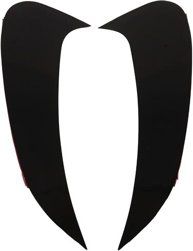 Qiilu المصد الخلفي الجانب تنفيس المفسد 2 قطعة المصد الخلفي تنفيس الهواء المفسد اليسار اليمين لامع أسود استبدال لمرسيدس بنز C-Class W206 in Saudi Arabia