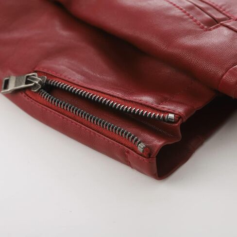 سترات LJYH Grils الشتوية المصنوعة من الجلد الصناعي ذات طية صدر السترة للأطفال معاطف راكبي الدراجات النارية مبطنة دافئة in Kuwait