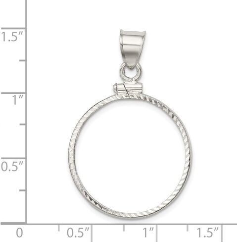 قلادة من الفضة الإسترليني مقاس 19.1 × 1.5 مم بقطع الماس in Saudi Arabia