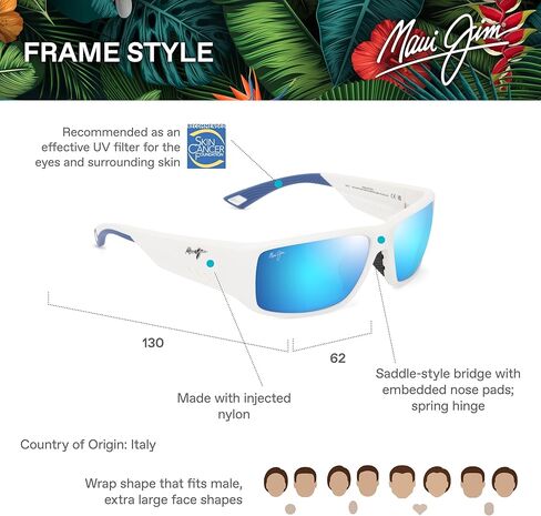 نظارات شمسية كيها أف مستطيلة للرجال من ماوي جيم in Kuwait