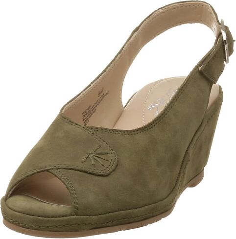 Deer Stags Women's Wendy Slingback Peep Toe Wedge in Saudi Arabia