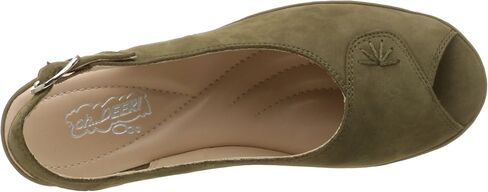 Deer Stags Women's Wendy Slingback Peep Toe Wedge in Saudi Arabia