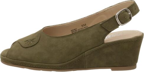 Deer Stags Women's Wendy Slingback Peep Toe Wedge in Saudi Arabia