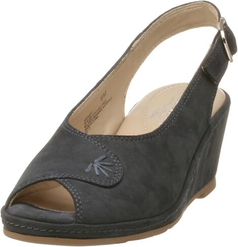 Deer Stags Women's Wendy Slingback Peep Toe Wedge in Saudi Arabia