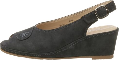 Deer Stags Women's Wendy Slingback Peep Toe Wedge in Saudi Arabia