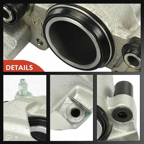 مجموعة فرجار قرص الفرامل A-Premium بدون دعامة متوافقة مع موديلات مختارة من Ford وMazda وMercury - Escort 1991-1996، 323 1990-1995، Protege 1990-1998، Tracer 1991-1996 - الركاب الأمامي in Saudi Arabia