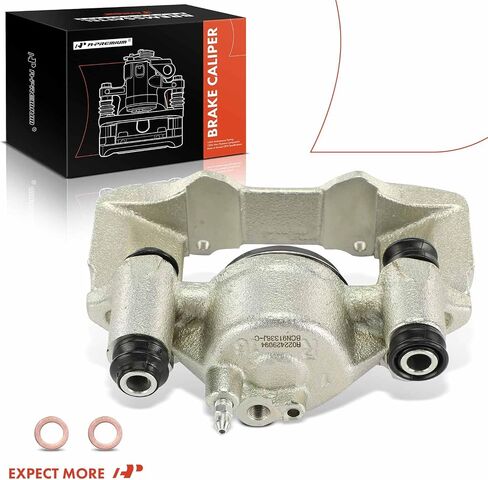 مجموعة فرجار قرص الفرامل A-Premium بدون دعامة متوافقة مع موديلات مختارة من Ford وMazda وMercury - Escort 1991-1996، 323 1990-1995، Protege 1990-1998، Tracer 1991-1996 - الركاب الأمامي in Saudi Arabia