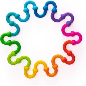 Fat Brain Toys Plip Links - Building & Construction Creative Play Set for Kids Ages 3 to 12