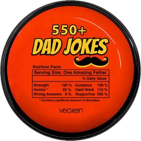 Gifts for Dad and Fathers - 550+ Extra Cheesy Funny Dad Jokes at The Push of a Button - Dad Gifts from Daughter, Dad Birthday Gift, White Elephant Gifts, Novelty Talking Gifts for Men